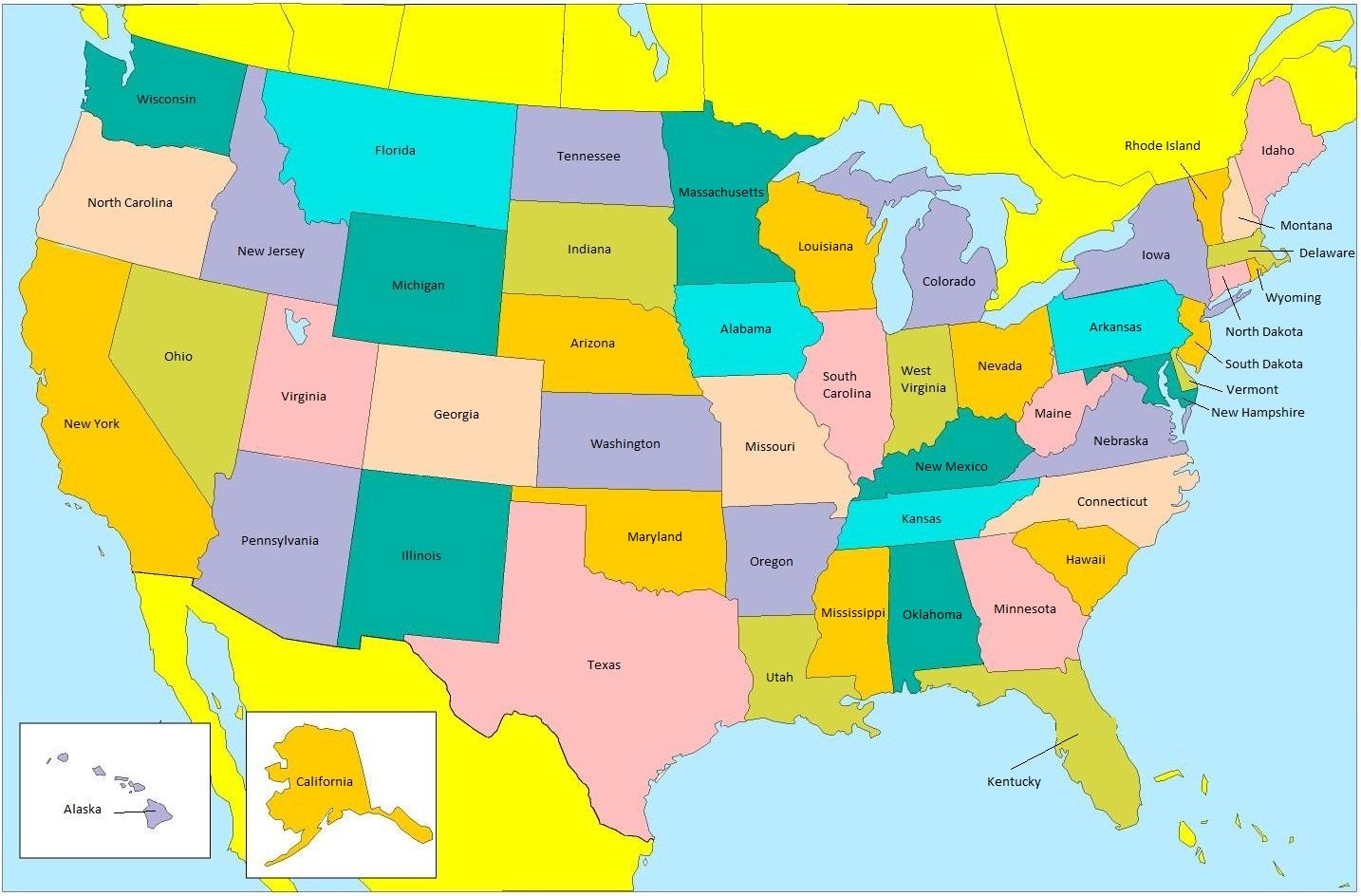 mapa sad Mapa SAD   A NAM mapu (Sjevernoj Americi   Americi) mapa sad
